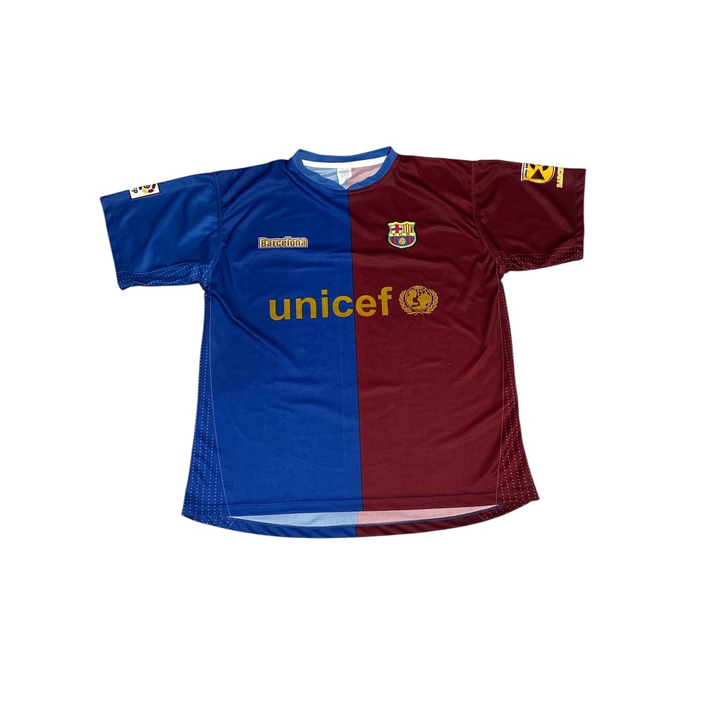 Vintage 2008/09 FC‎ Barcelona Home Jersey – Unicef & TV3 Patches